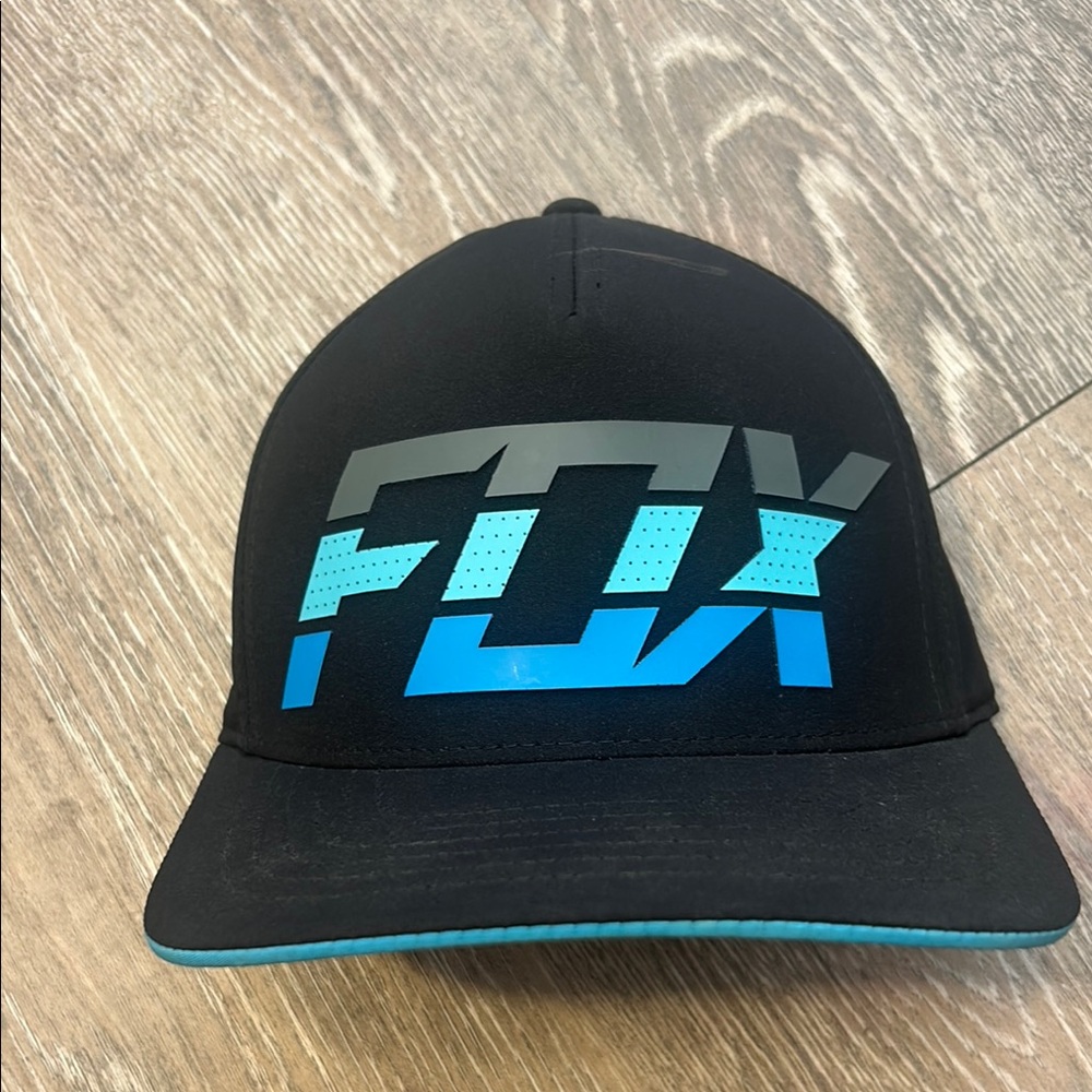 Black and Blue Fox Cap
